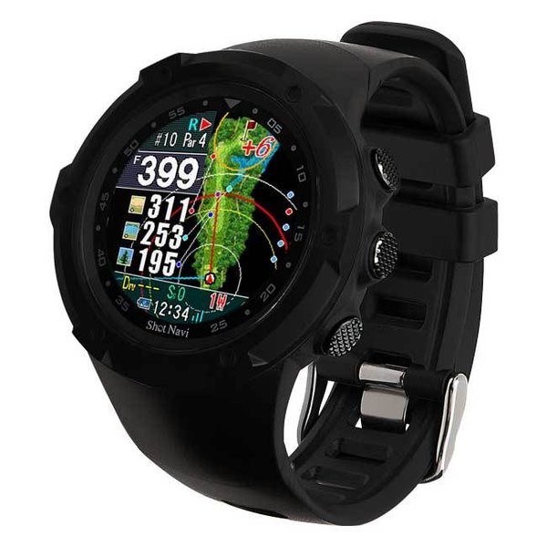 TECHTUIT テクタイト Shot Navi W1 Evolve 腕時計型距離計 ブラックxブラック　4562201211983