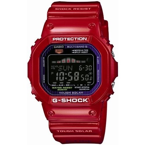 CASIO 腕時計 G-SHOCK G-LIDE 電波ソーラー GWX-5600C-4JF レッド