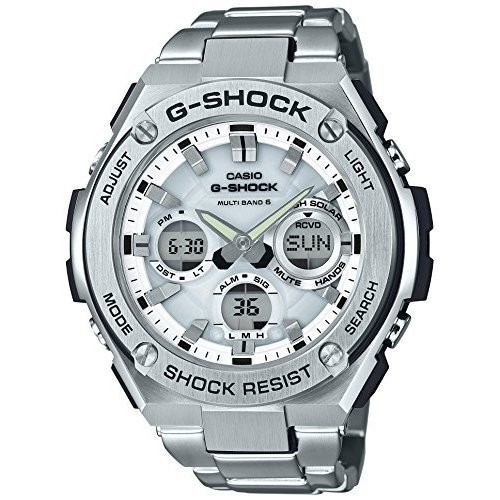 CASIO  腕時計 G-SHOCK G-STEEL 電波ソーラー GST-W110D-7AJF シルバー