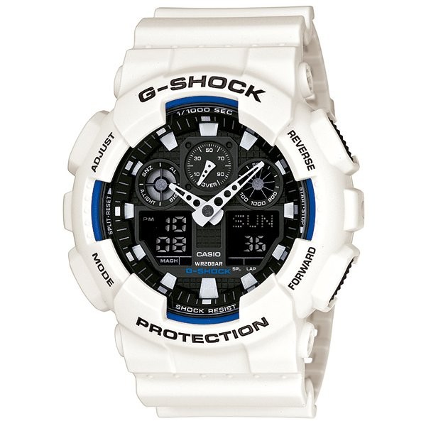 CASIO 腕時計 G-SHOCK GA-100B-7AJF ホワイト 4971850948384