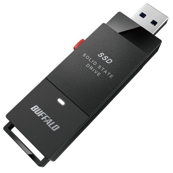 バッファロー SSD 外付け 1.0TB USB3.2 Gen2 ブラック SSD-SCT1.0U3BA/N 4981254061527