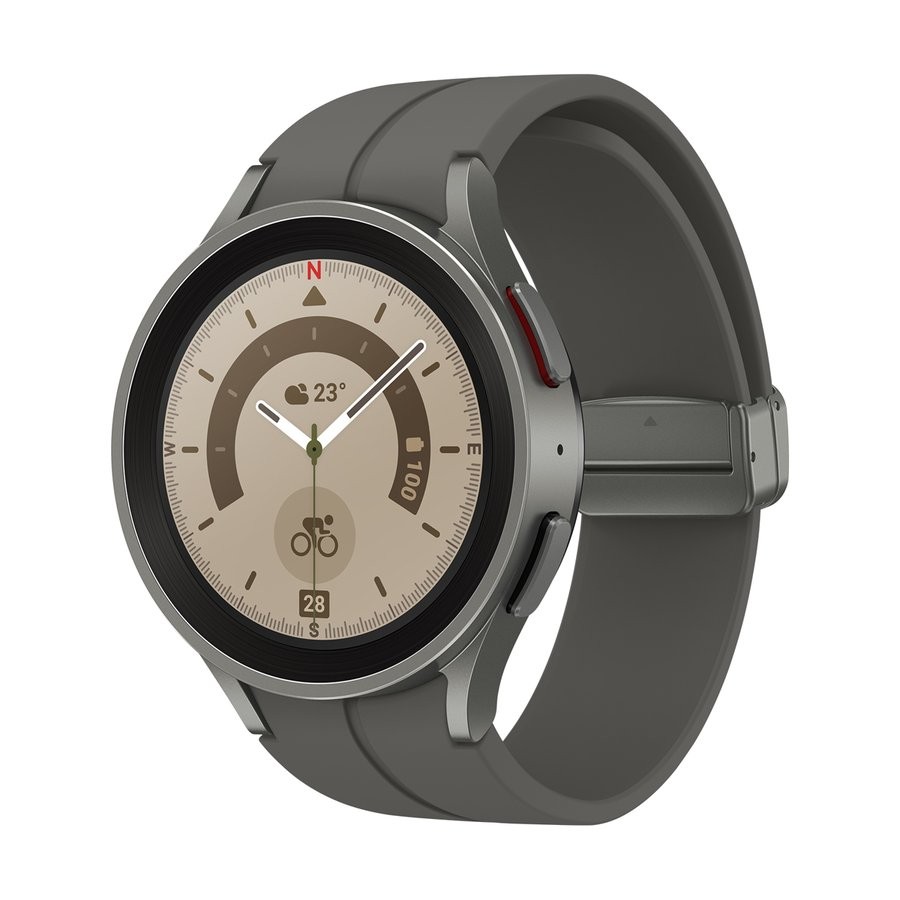 サムスン SAMSUNG Galaxy Watch5 Pro SM-R920NZTAXJP グレーチタニウム 4986773220325