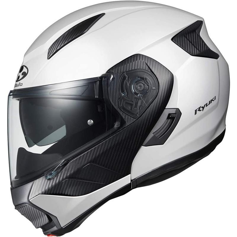OGK Kabuto オージーケーカブト バイクヘルメット システム RYUKI ホワイトメタリック サイズXL   4966094595944