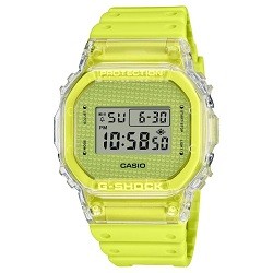CASIO カシオ G-SHOCK 腕時計 Lucky Drop DW-5600GL-9JR イエロー×スケルトン 4549526344961