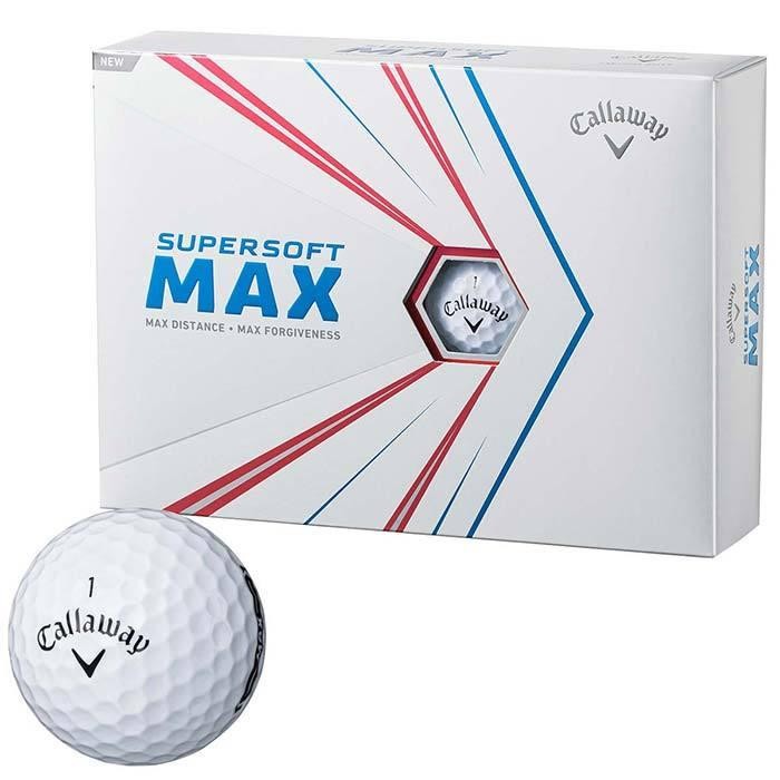 Callaway キャロウェイ ゴルフボール SUPERSOFT MAX 1ダース 2ピースボール ホワイト 0194518300070