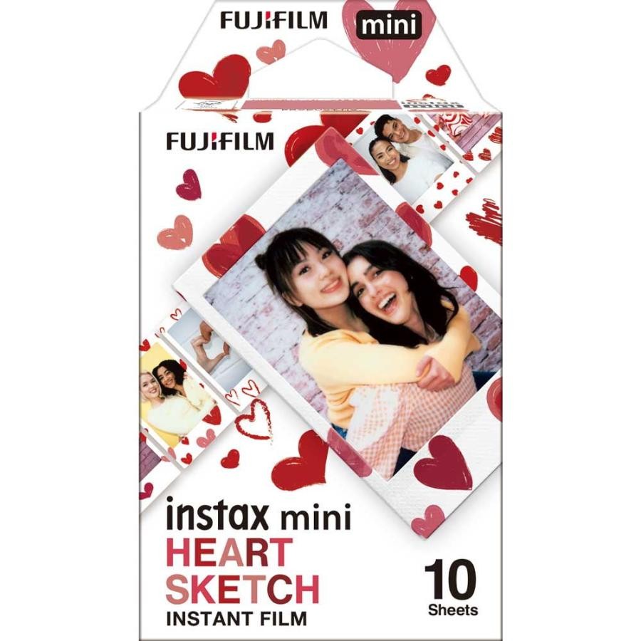 FUJIFILM チェキ用フィルム instax mini HEART SKETCH10枚入 4547410497588