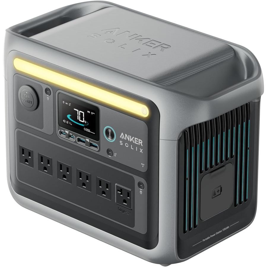 Anker アンカー ポータブル電源 SOLIX C1000 PORTABLE POW A17615A1 グレー 4571411212024