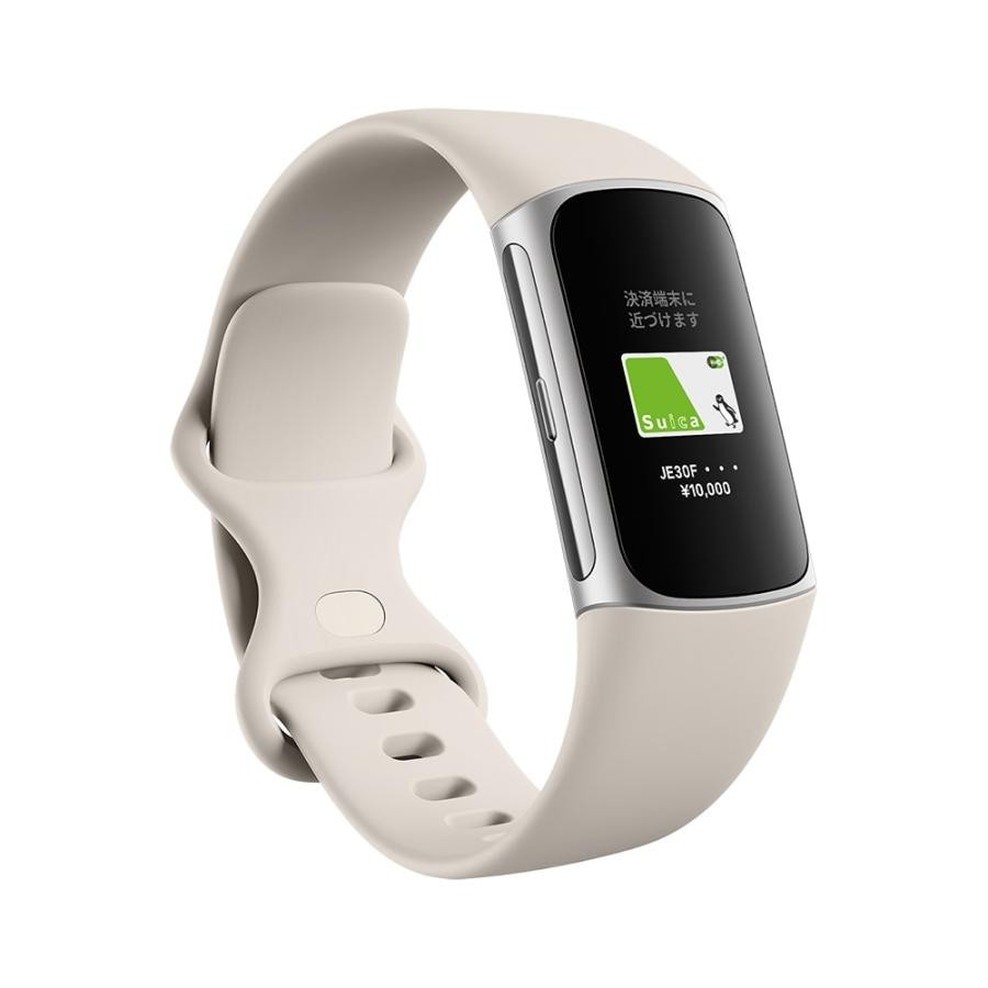 Fitbit フィットビット Charge 6  GA05185-AP Porcelain/Silverアルミニウム GA05185-AP  0840353901162