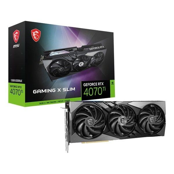 MSI エムエスアイ  グラフィックボード GeForce RTX 4070 Ti GAMING X SLIM 12G VD8659 0824142327647