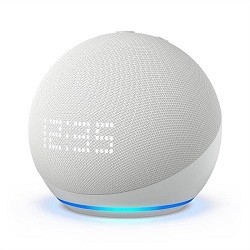 Amazon Echo Dot 第5世代 時計付き グレーシャーホワイト 0840080591254