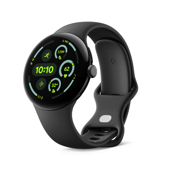 Google Pixel Watch 3 Wi-Fiモデル 45mm GA05785-US Matte Black アルミケース/Obsidian アクティブ バンド 0840353907065