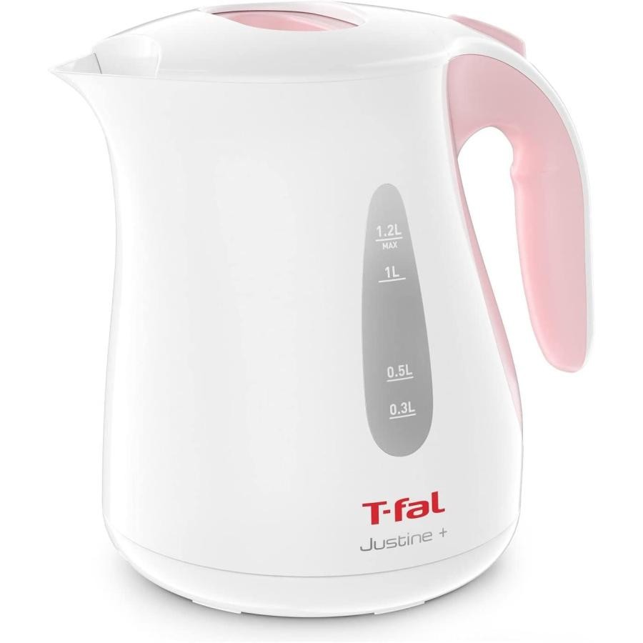 T-fal ティファール 電気ケトル ジャスティン プラス490 1.2L KO4908JP シュガーピンク 3045387241520