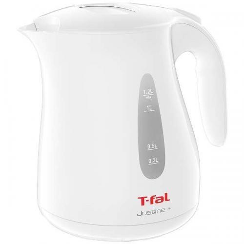 T-fal ティファール 電気ケトル ジャスティン プラス490 1.2L KO4901JP ホワイト 3045387241483