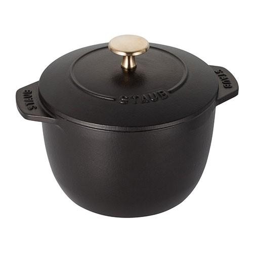 STAUB ストウブ 鍋 La Cocotte de GOHAN M 16cm 2合炊き 40509-655-0 ブラック 3272342516250