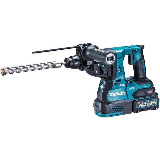 Makita マキタ 電動ハンマ・振動ドリル  HR001GRDX [青]　2.5Ahバッテリ2本・充電器・ケース付　0088381892070