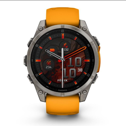 ガーミン GARMIN fenix 8 Sapphire AMOLED 47mm 010-02904-17 Ti  Orange 0753759342418