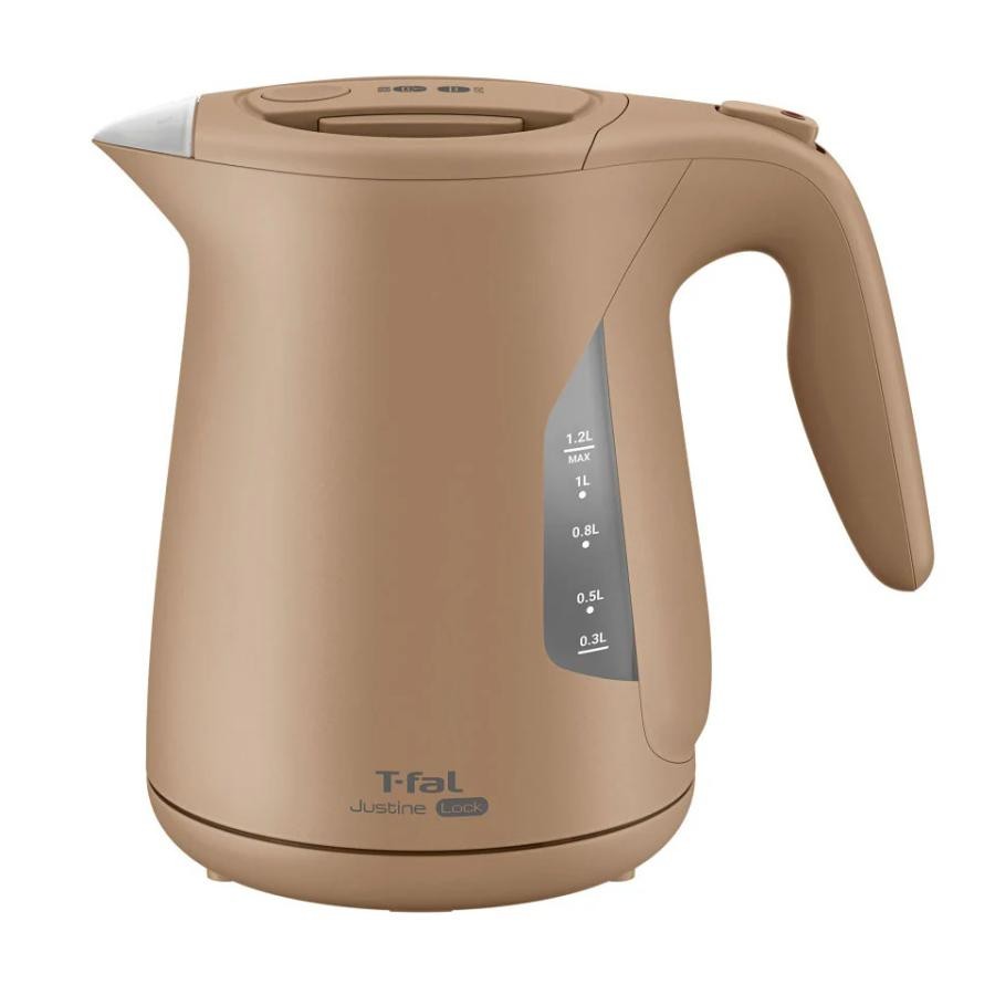 T-FAL ティファール 電気ケトル ジャスティン ロック 1.2L KO5902JP カフェオーレ 3045387293468