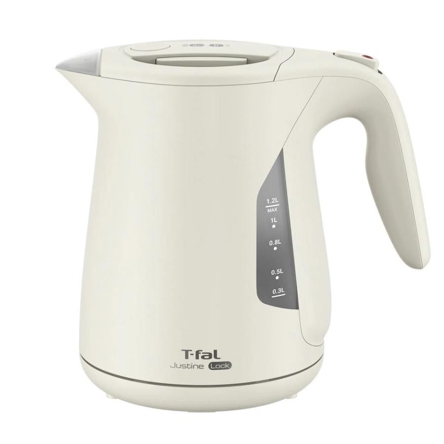 T-FAL ティファール 電気ケトル ジャスティン ロック 1.2L KO590AJP アイボリー 3045387292935