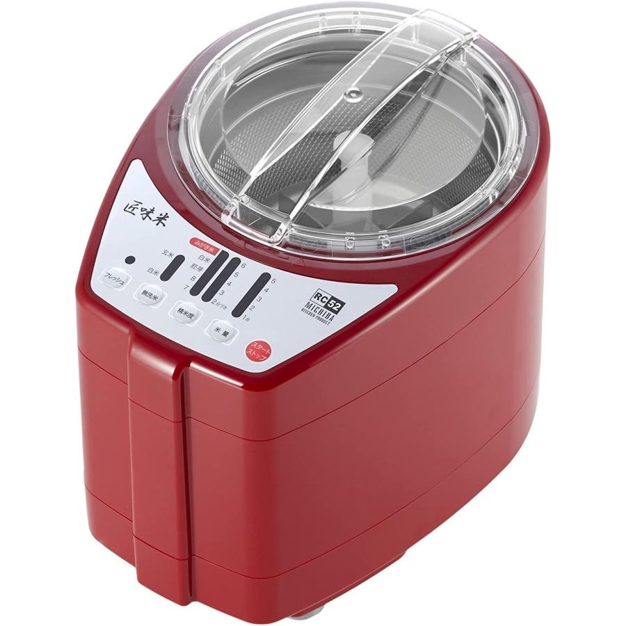 山本電気 精米機 MICHIBA KITCHEN PRODUCT 匠味米 MB-RC52R レッド　4582221880686