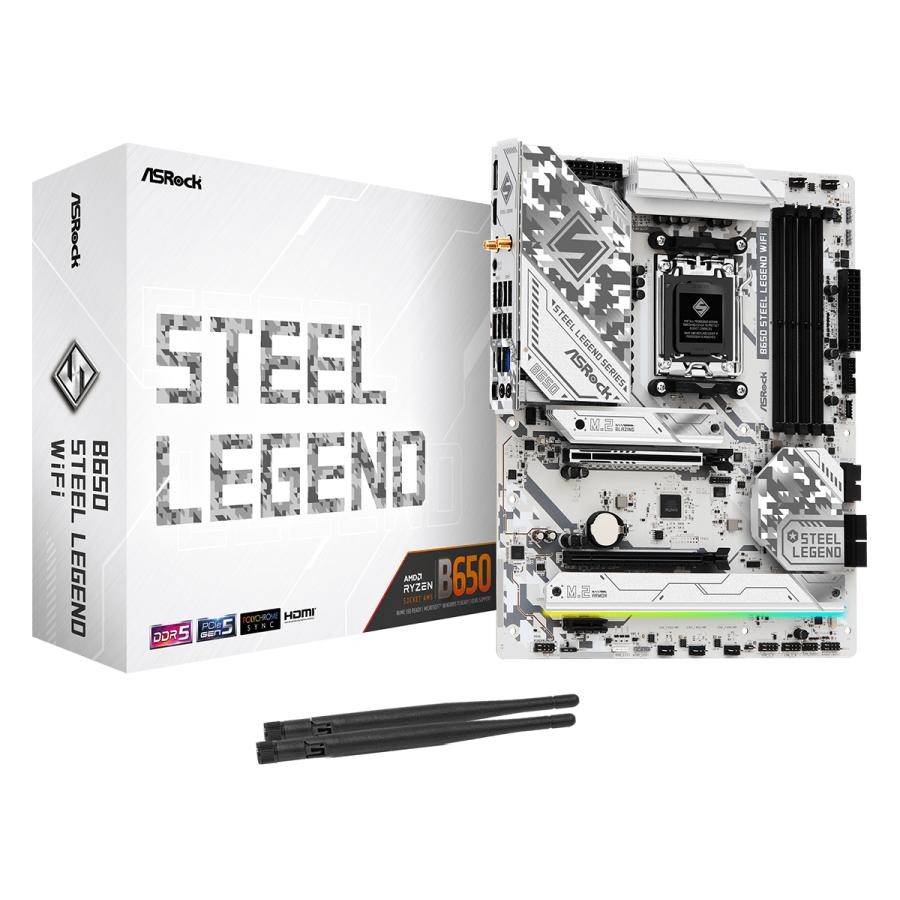 ASRock マザーボード B650 Steel Legend WiFi AMD 4710483944598