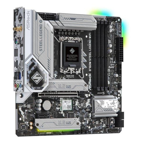 ASRock マザーボード B760M Steel Legend WiFi 4710483941795