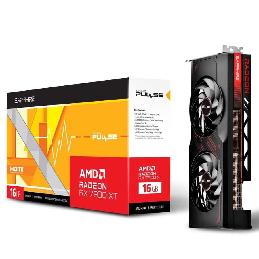 SAPPHIRE グラフィックボード PULSE Radeon RX 7800 XT 11330-02-20G VD8651 4537694341066