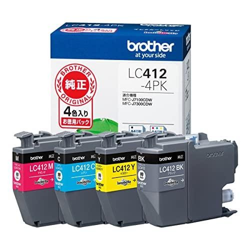 brother ブラザー インクカートリッジ LC412-4PK 4色パック　4977766816007