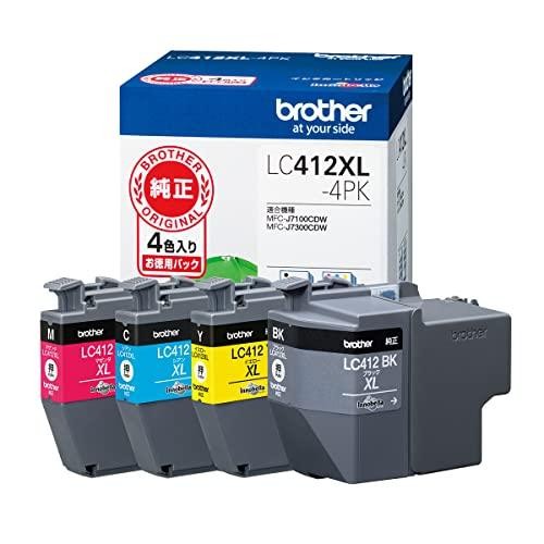 brother ブラザー インクカートリッジ LC412XL-4PK 4色パック　4977766816052