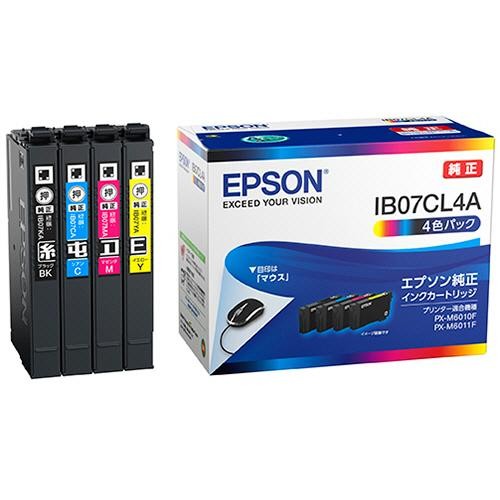 EPSON エプソン インクカートリッジ IB07CL4A 4色パック　4988617378285