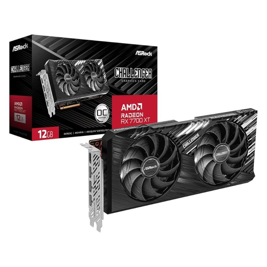 ASRock アスロック ラフィックボード Radeon RX 7700 XT Challenger 12GB OC 4710483943638