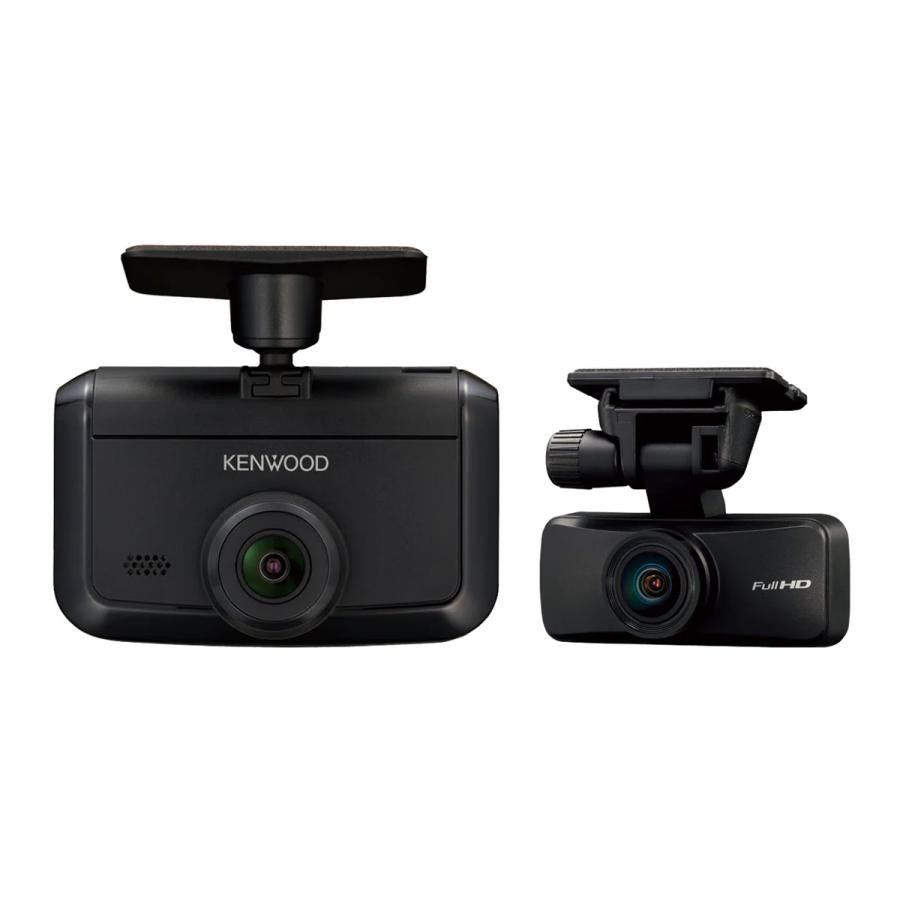 KENWOOD ケンウッド ドライブレコーダー DRV-G50W 前後撮影対応  ブラック 4975514066209