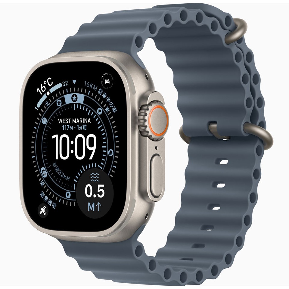 Apple Watch Ultra 3 GPS+Cellularモデル 49mm MEWH4J/A [ナチュラル・アンカーブルーオーシャンバンド]