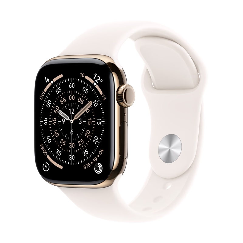 Apple Watch Series 11 GPS+Cellularモデル 46mm MFD54J/A [ゴールドチタニウムケース・ライトブラッシュスポーツバンド S/M]