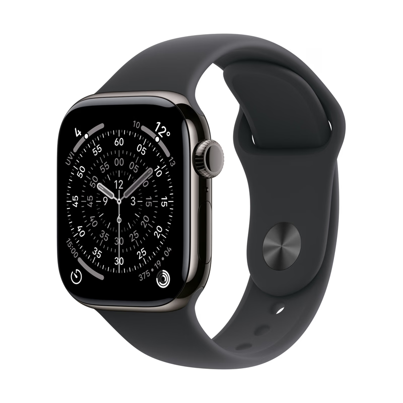 Apple Watch Series 11 GPS+Cellularモデル 46mm MFD14J/A [スレートチタニウムケース・ブラックスポーツバンド S/M]