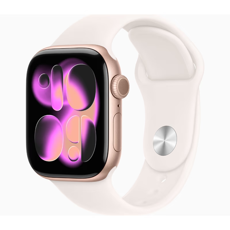 Apple Watch Series 11 GPS+Cellularモデル 46mm MFCG4J/A [ローズゴールド・ライトブラッシュスポーツバンド S/M]
