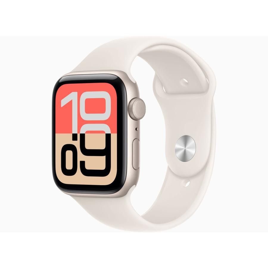 Apple Watch SE 3 GPSモデル 44mm MEHJ4J/A [スターライトスポーツバンド M/L]