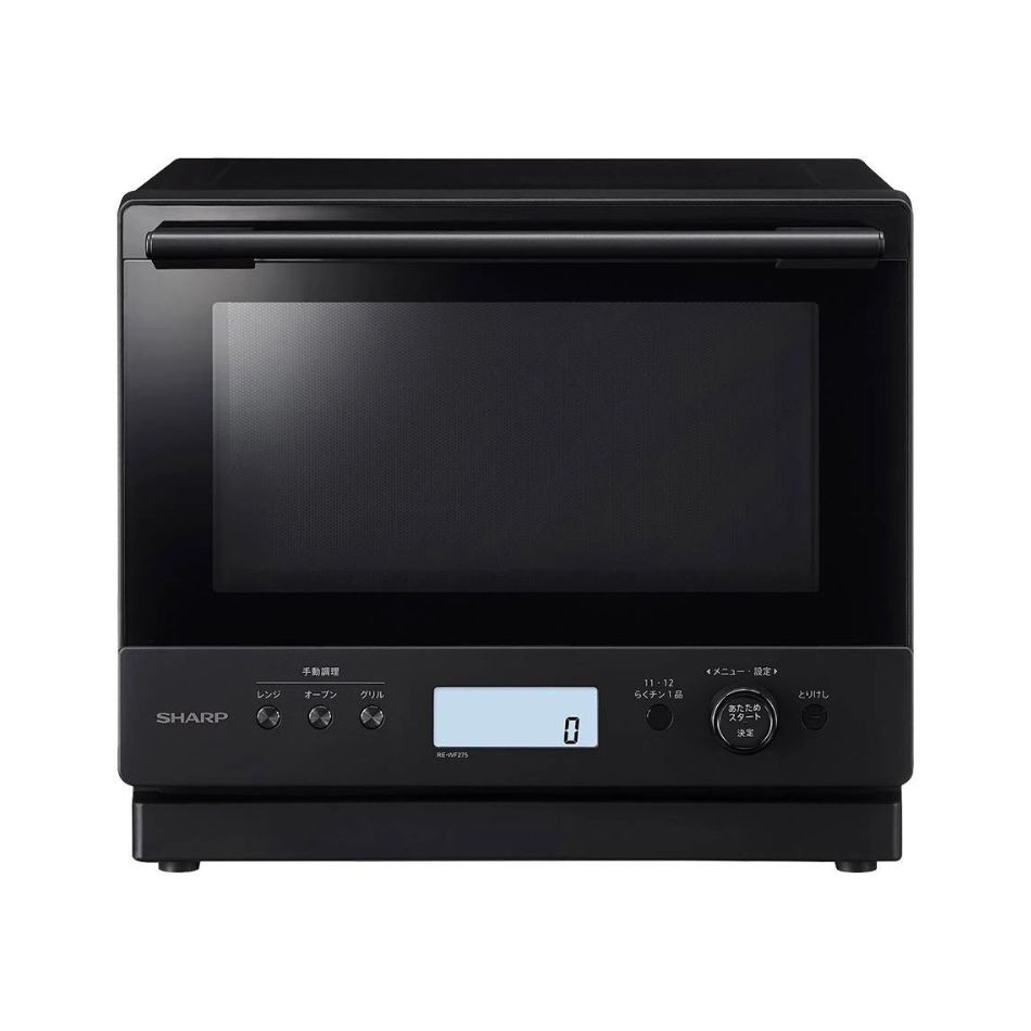 SHARP シャープ 搭載過熱水蒸気オーブンレンジ 27L PLAINLY RE-WF275-B ブラック 4550556133777