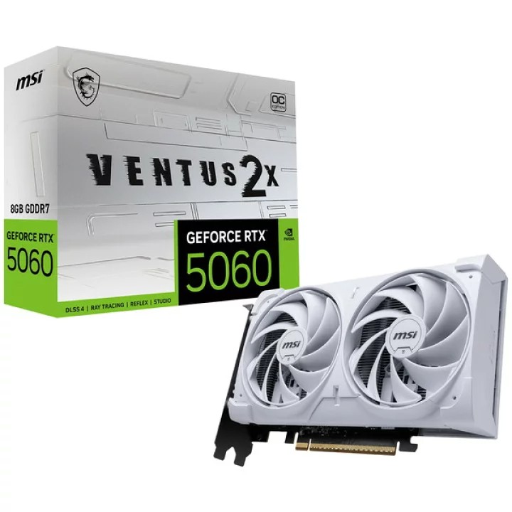 MSI エムエスア グラフィックボード GeForce RTX 5060 8G VENTUS 2X ホワイト 4711377344296