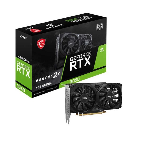 MSI エムエスア グラフィックボード GeForce RTX 3050 VENTUS 2X E 6G OC 0824142385173