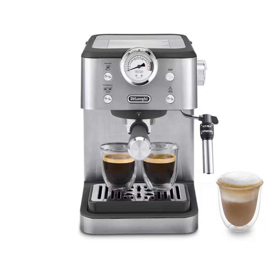 DeLonghi デロンギ エスプレッソマシン クラシック EM450J-M メタルシルバー 4988371024961