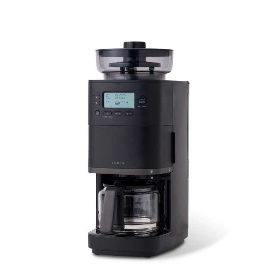 siroca シロカ 全自動コーヒーメーカー コーン式 カフェばこPRO SC-C261K ブラック 4589919846849