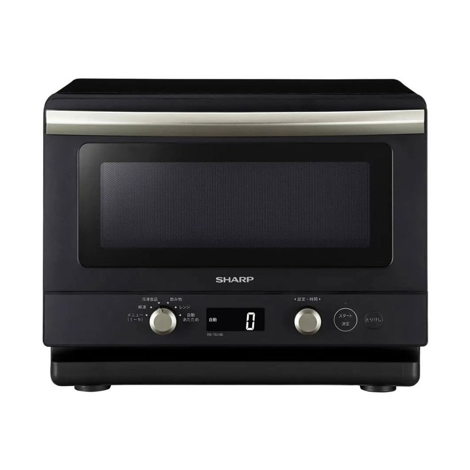 SHARP シャープ 単機能電子レンジ らくチン！センサー搭載 RE-TD186-B ブラック 4550556188982