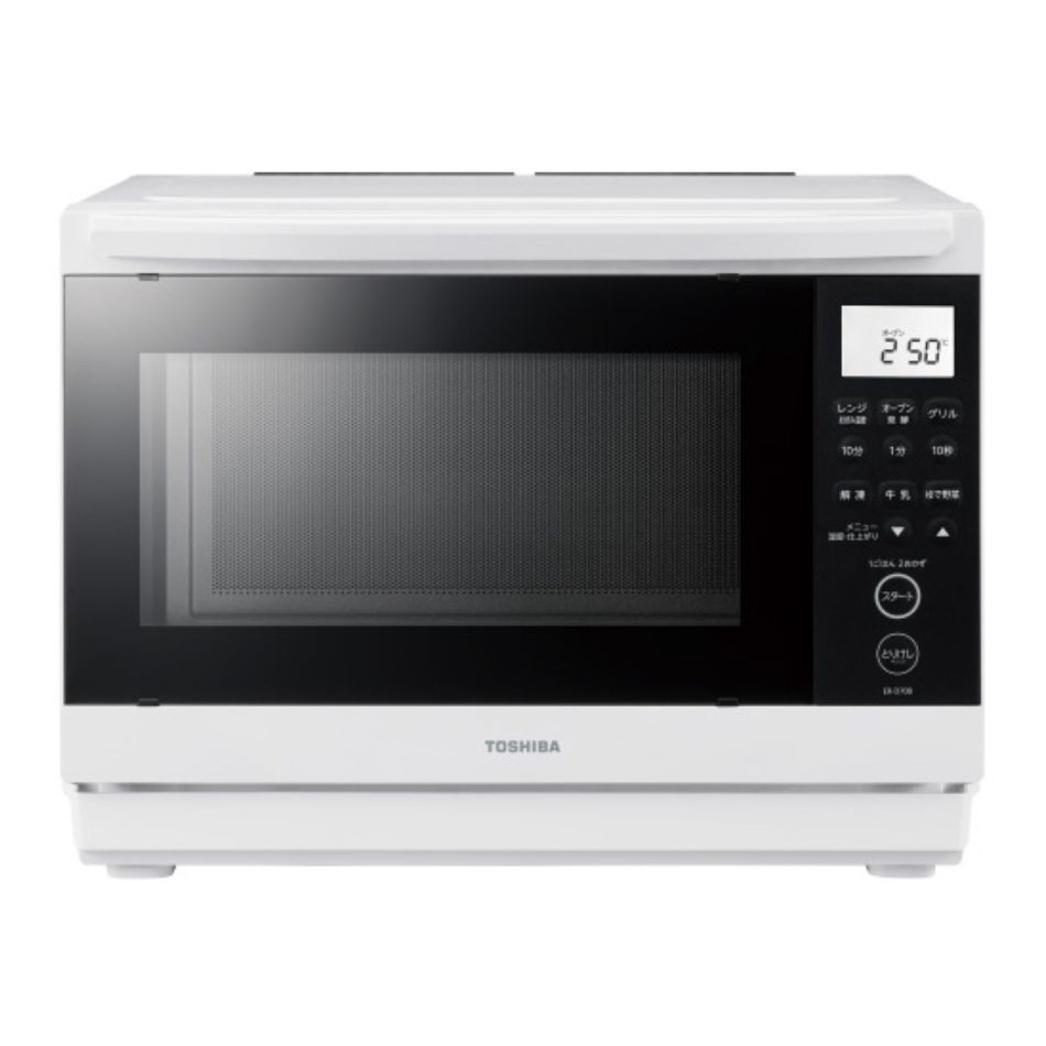 TOSHIBA 東芝 角皿式スチームオーブンレンジ 26L 石窯ドーム ER-D70B(W) ホワイト 4904530136924