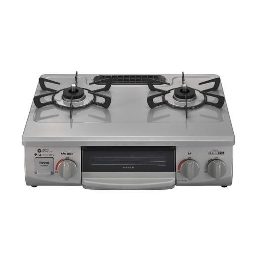 Rinnai リンナイ グリル付きガステーブルコンロ プロパンガス用 スカイグレー KG35NGR-L-LPG　4951309337464