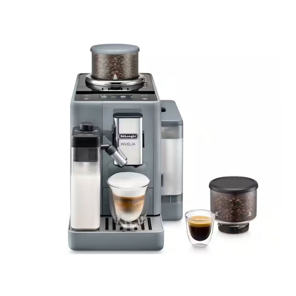 DeLonghi デロンギ エスプレッソマシン リヴェリア EXAM44055G ぺブルグレー 4988371024862