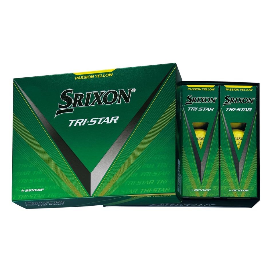 DUNLOP ダンロップ ゴルフボール スリクソン TRI-STAR 2024年モデル プレミアムパッションイエロー 4907913388279