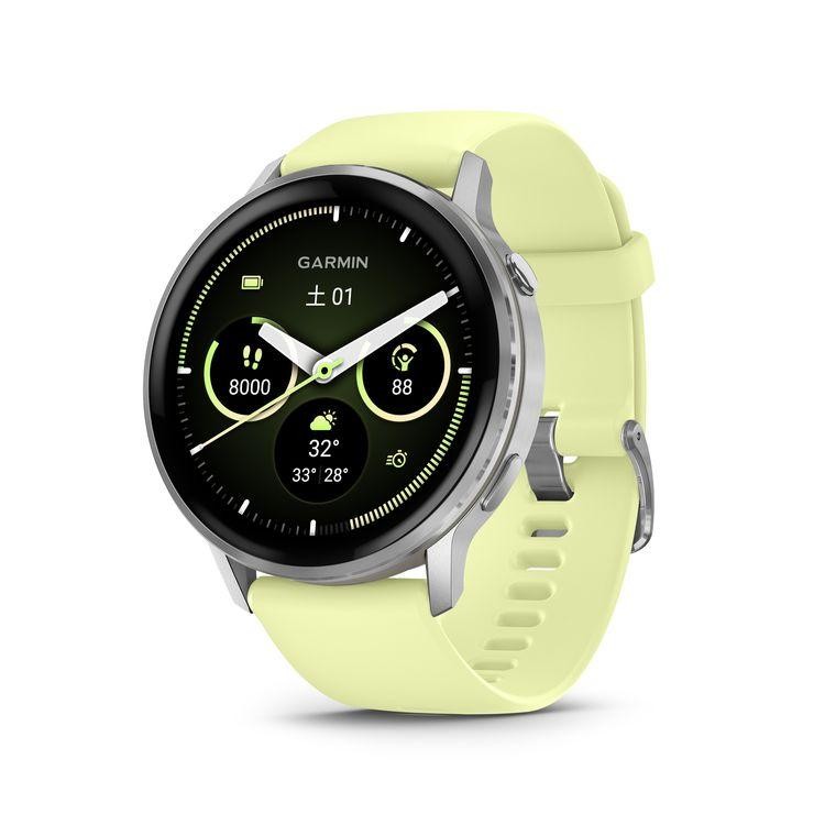 GARMIN ガーミン Venu 4 45mm 010-03014-32 Silver/Citron 0753759362607