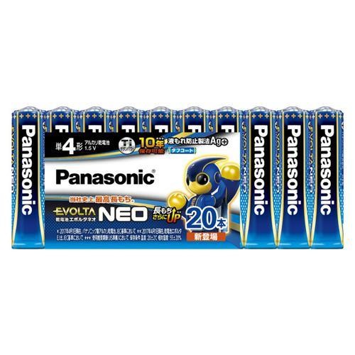 Panasonic パナソニック エボルタNEO アルカリ乾電池 単4形 20本パック LR03NJ/20SW 4549077898975