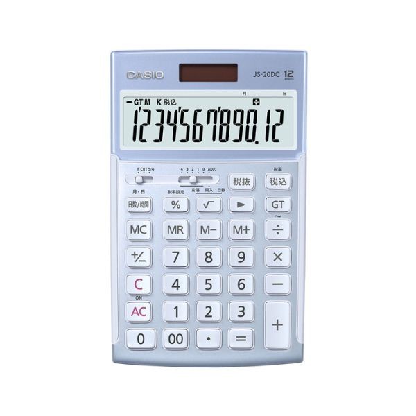 CASIO カシオ 電卓 JS-20DC-BU ブルー 4549526613913