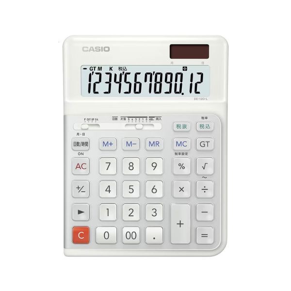 CASIO カシオ 電卓 DE-12D-L-WE 4549526617621